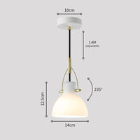 Lampe de chevet ajustable en verre pour l'entrée | Marco Lucetti Pendentif