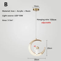 Lampe de chevet astronaute pour chambre d'enfant | Marco Lucetti B / Blanc froid