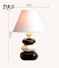 Lampe de chevet Cailloux Noir & Blanc | Marco Lucetti Noir et blanc