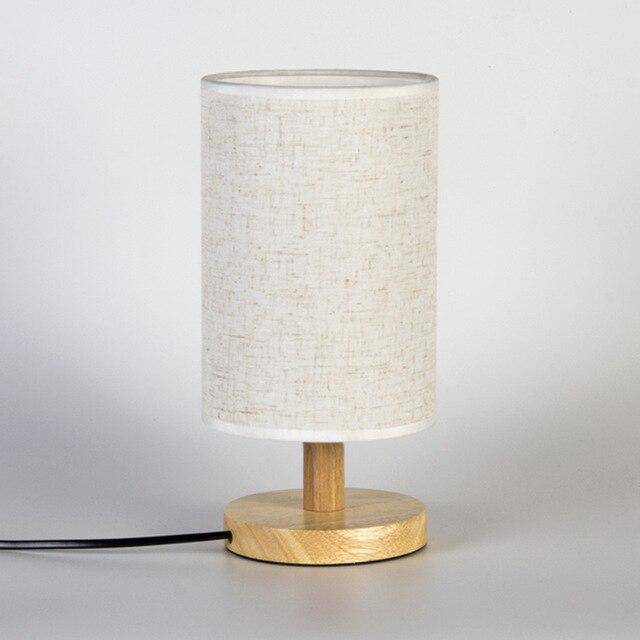 Lampe de chevet chic avec abat-jour cylindrique en tissu | Marco Lucetti Blanc