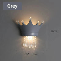 Lampe de chevet Cristal Luxe Princesse. | Marco Lucetti Gris / Lumière chaude