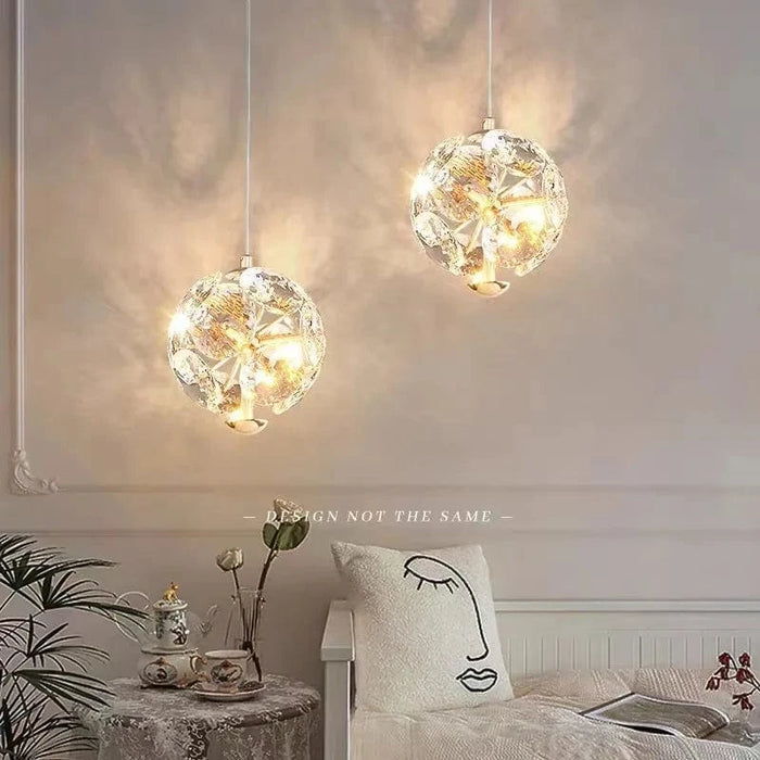 Lampe de chevet cristal suspendue avec gradation à distance | Marco Lucetti