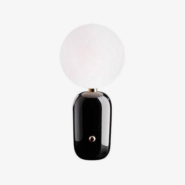 Lampe de chevet chromée avec boule de verre Modern