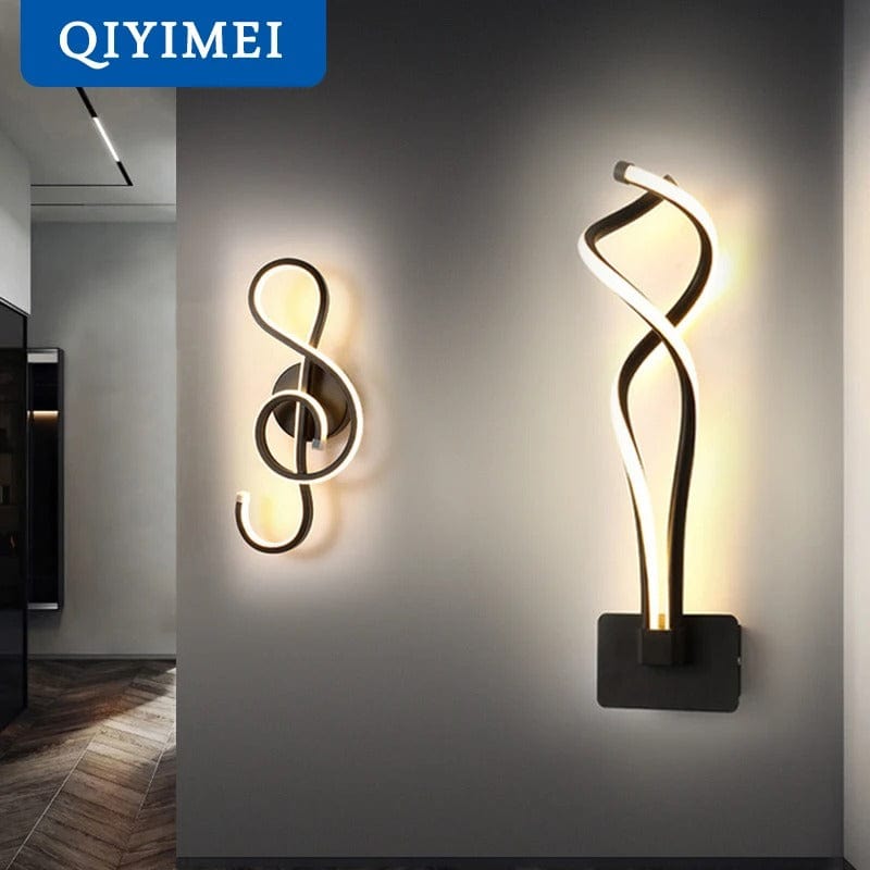 Lampe de Chevet Design Dorée - Collection Éclat | Marco Lucetti Noir