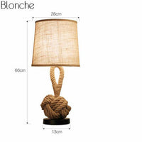 Lampe de chevet design en tissu et cordage | Marco Lucetti