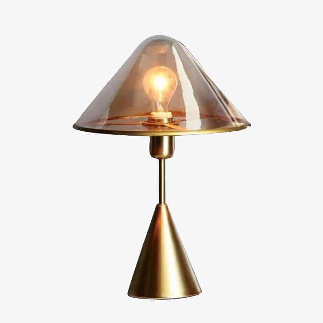 Lampe de chevet design LED cuivré verre | Marco Lucetti