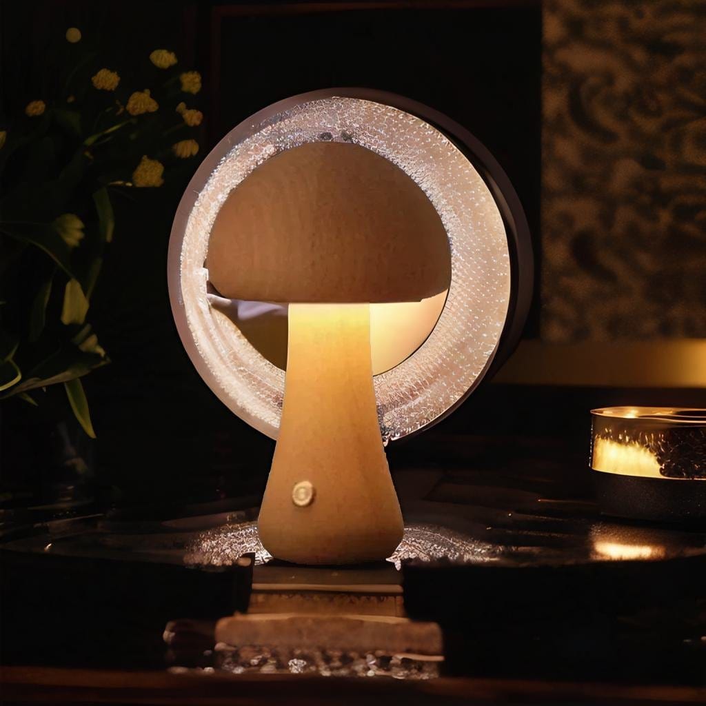 Lampe de Chevet Élégance en Bois - Clavaire | Marco Lucetti