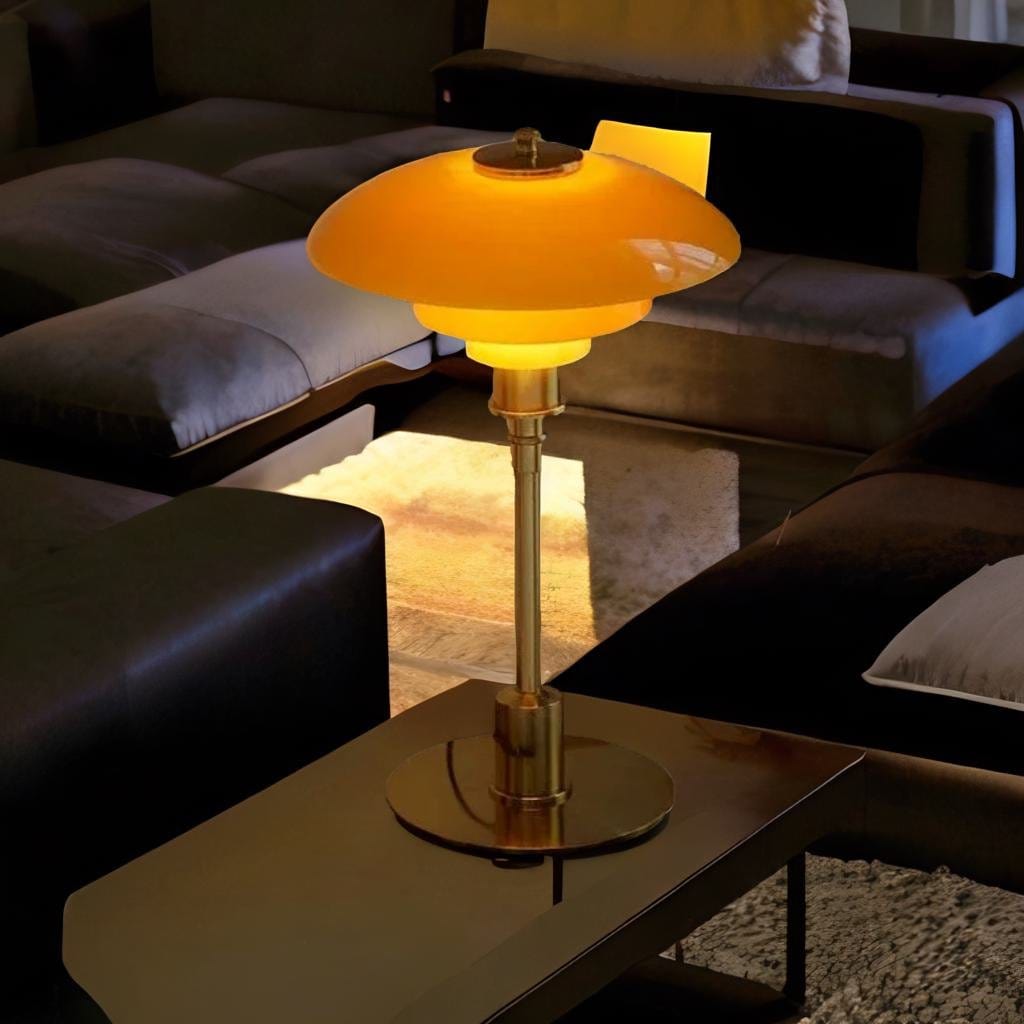 Lampe de chevet Élégance - Luneo | Marco Lucetti Ambre - Or / Couleur chaude