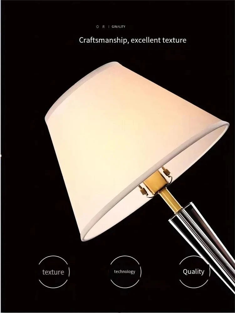 Lampe de chevet en cristal et cuivre de luxe européenne | Marco Lucetti