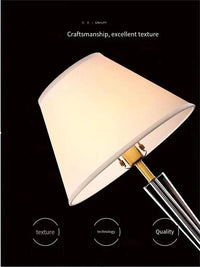 Lampe de chevet en cristal et cuivre de luxe européenne | Marco Lucetti