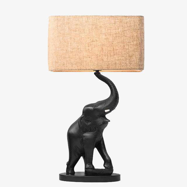 Lampe de chevet éléphant en résine magnifique