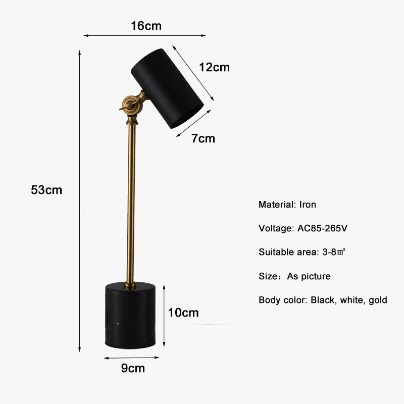 Lampe de chevet en pierre Dali - Luxe et élégance | Marco Lucetti