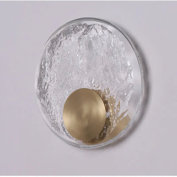 Lampe de chevet en verre et cuivre de luxe