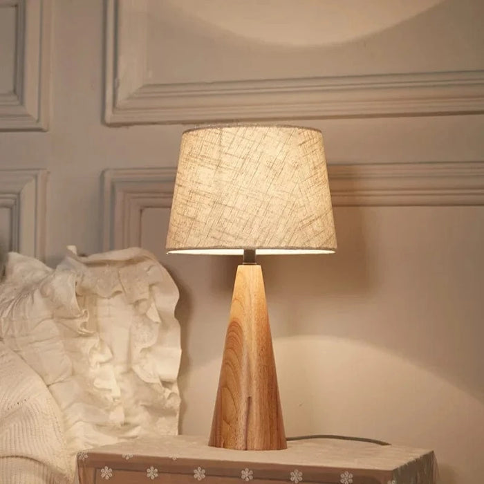 Lampe de chevet européen en bois massif - Élégance nordique | Marco Lucetti