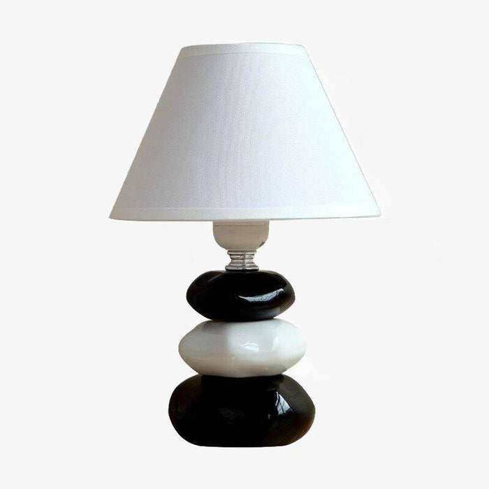 Lampe de chevet Cailloux Noir & Blanc