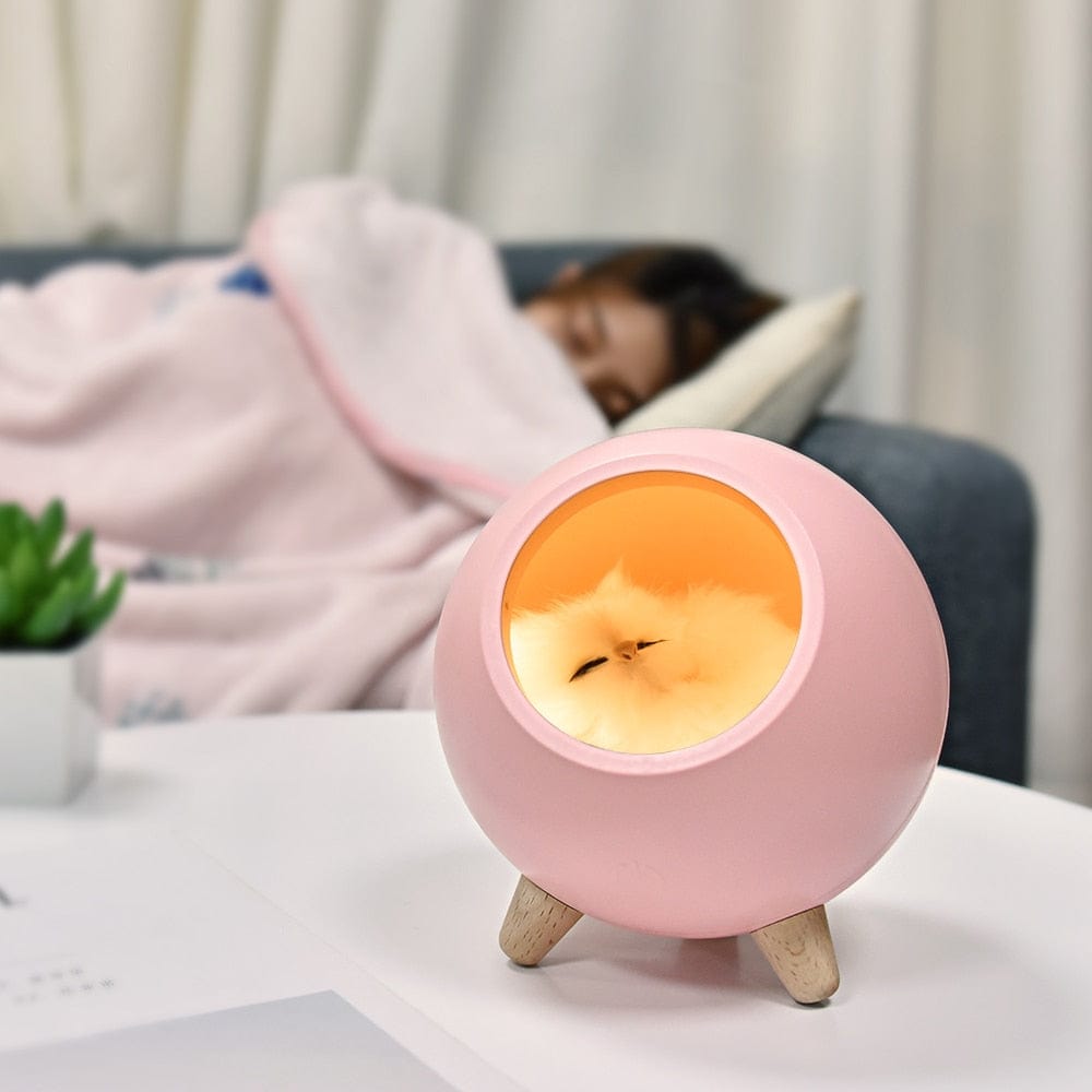 Lampe de chevet Fille - Sleepy Cat
