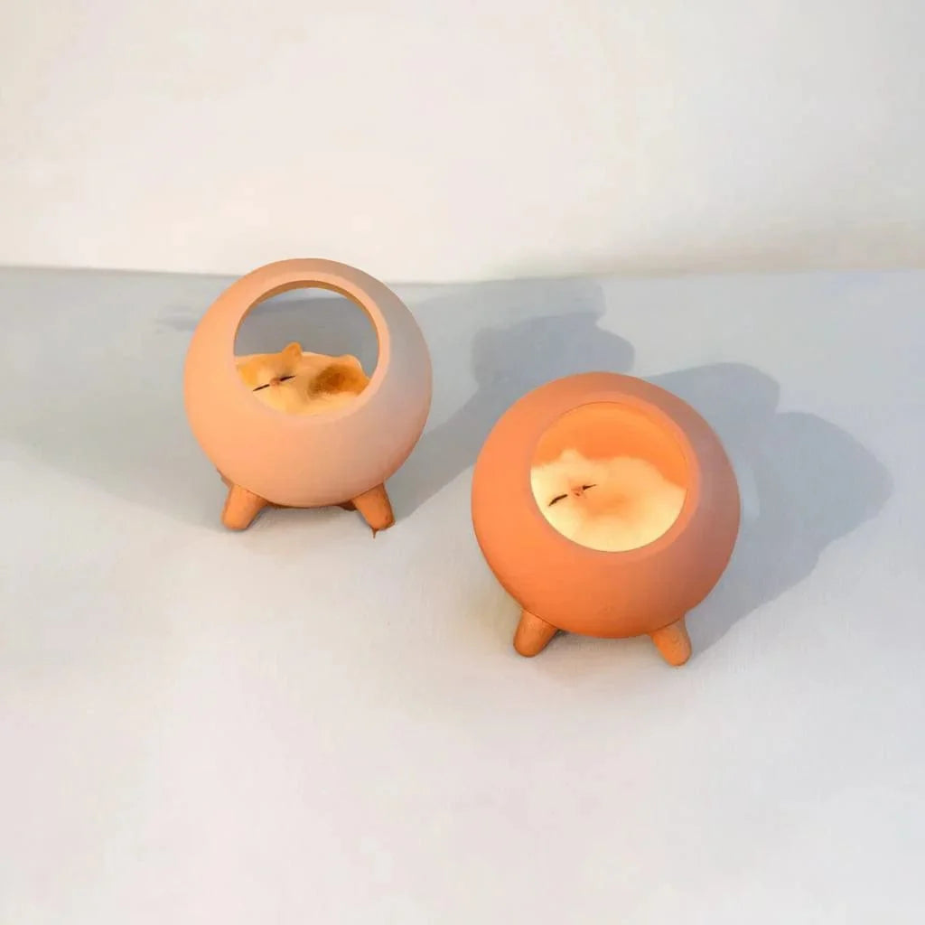Lampe de chevet Fille - Sleepy Cat