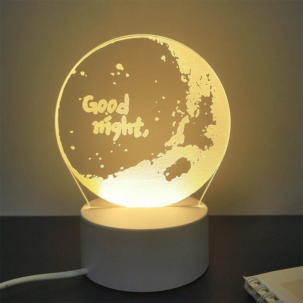 Lampe de Chevet Fille - Émojis Collection | Marco Lucetti Bonne Nuit