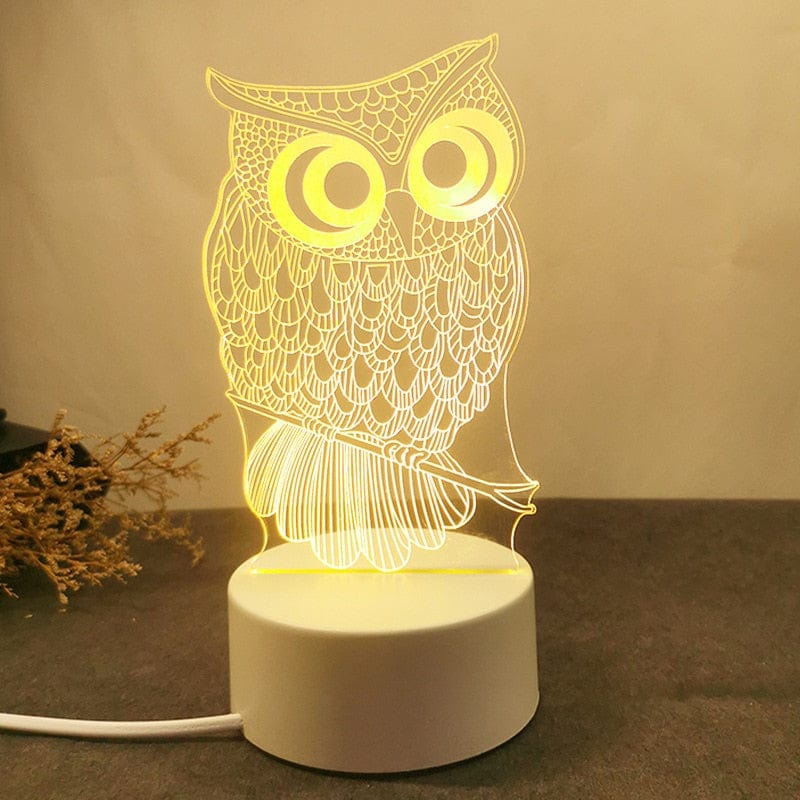 Lampe de Chevet Fille - Émojis Collection | Marco Lucetti Chouette