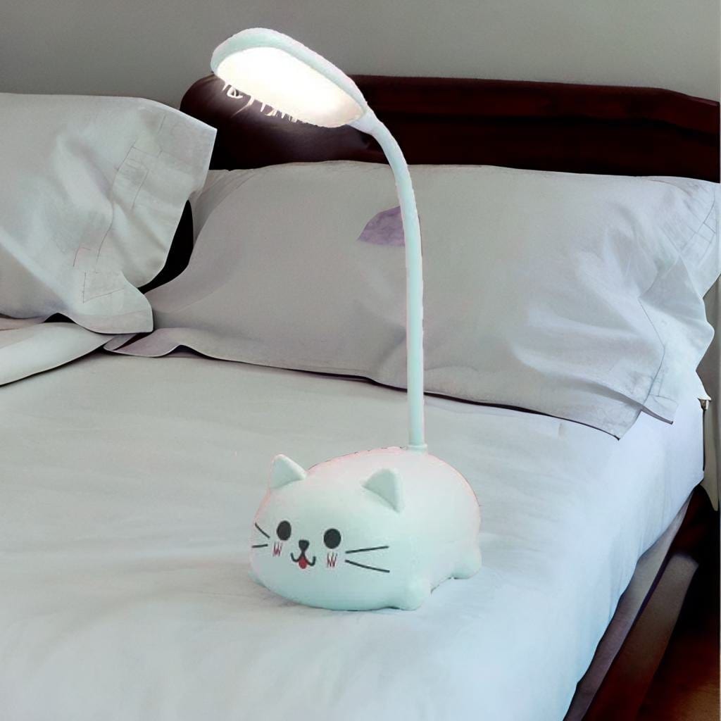 Lampe de chevet Fille - Pink World | Marco Lucetti Chat Bleu