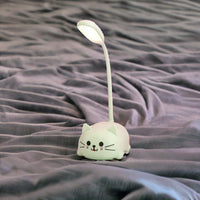 Lampe de chevet Fille - Pink World | Marco Lucetti Chat Vert