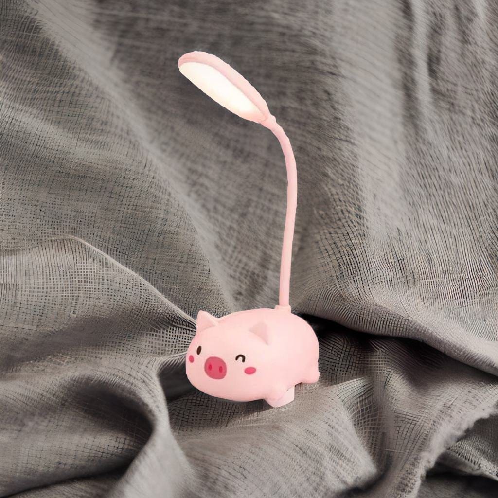 Lampe de chevet Fille - Pink World | Marco Lucetti Cochon Rose