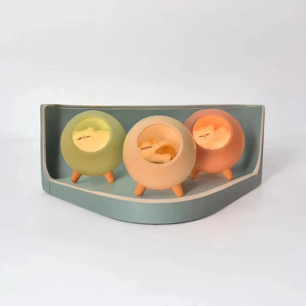 Lampe de chevet Fille - Sleepy Cat | Marco Lucetti