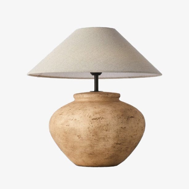 Lampe de chevet japonaise en céramique et tissu | Marco Lucetti A