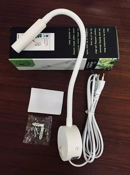 Lampe de Chevet LED 3W | Idéale pour le Travail et l'Étude | Marco Lucetti Nouvelle prise européenne blanche / Blanc chaud 3000K