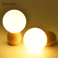 Lampe de chevet LED Bois Ball | Marco Lucetti table lamp