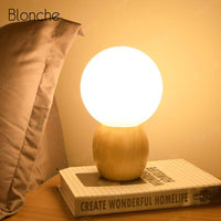 Lampe de chevet LED Bois Ball | Marco Lucetti table lamp