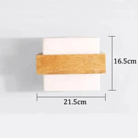 Lampe de chevet LED japonaise en bois massif design | Marco Lucetti Bois 1 / CHINE / E27