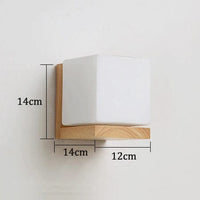 Lampe de chevet LED japonaise en bois massif design | Marco Lucetti Bois / CHINE / E27