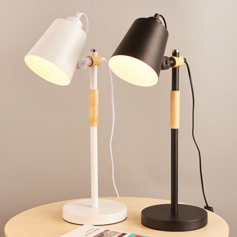 Lampe de chevet LED Jolanne en bois et métal | Marco Lucetti