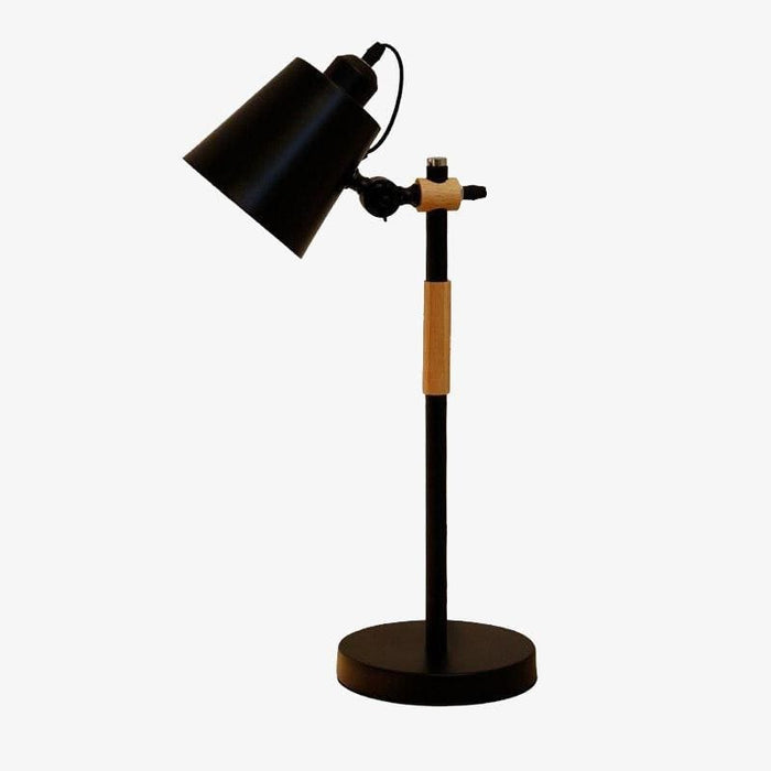 Lampe de chevet LED Jolanne en bois et métal | Marco Lucetti Noir