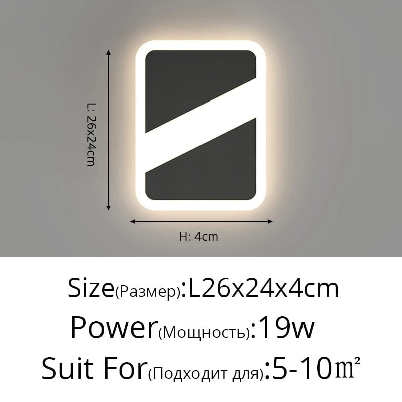 Lampe de chevet LED murale nordique moderne minimaliste. | Marco Lucetti