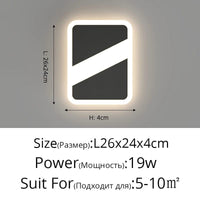 Lampe de chevet LED murale nordique moderne minimaliste. | Marco Lucetti