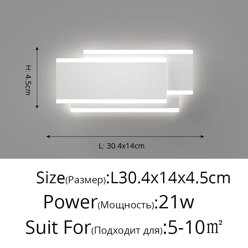 Lampe de chevet LED murale nordique moderne minimaliste. | Marco Lucetti