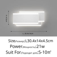 Lampe de chevet LED murale nordique moderne minimaliste. | Marco Lucetti