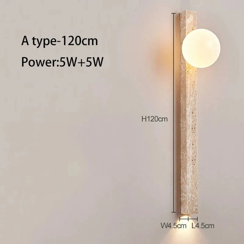 Lampe de chevet LED rétro StoneStyle™ pour une ambiance chaleureuse | Marco Lucetti A type 120cm / 3000K