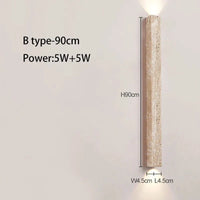 Lampe de chevet LED rétro StoneStyle™ pour une ambiance chaleureuse | Marco Lucetti Type B 90 cm / 3000K