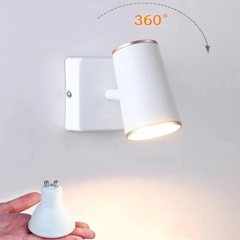 Lampe de chevet LED rotative à 360° pour un éclairage élégant dans tous les espaces - Maison & Hôtel | Marco Lucetti