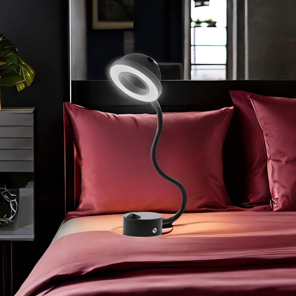 Lampe de Chevet Liseuse - Lumina | Marco Lucetti Noir Chaud