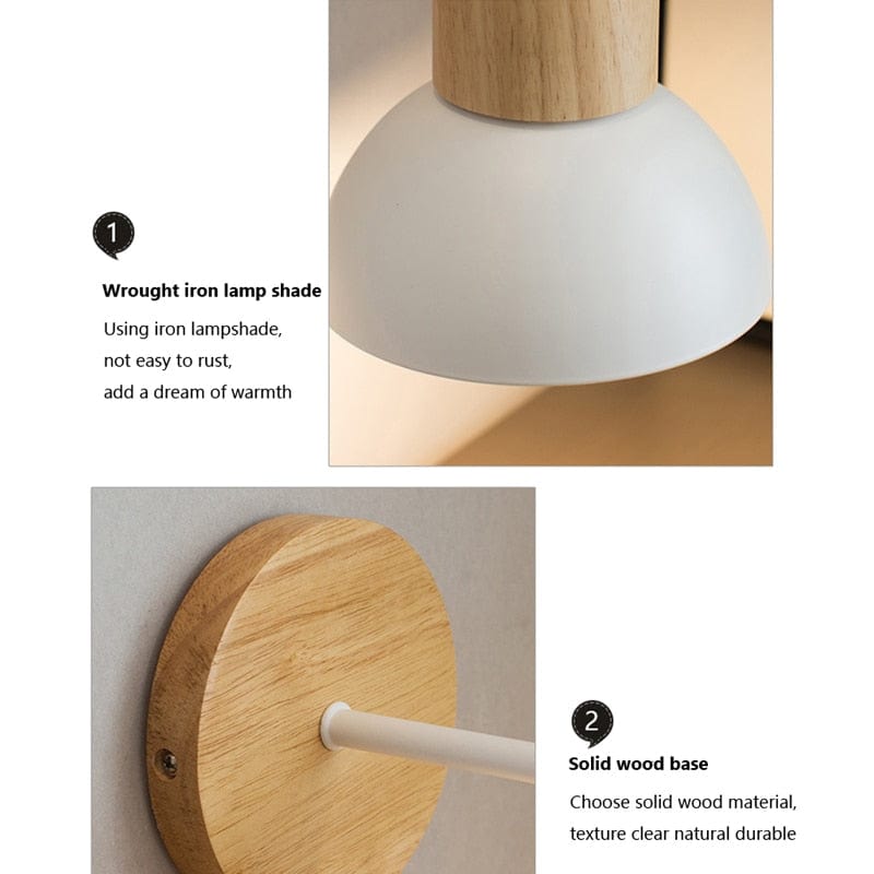 Lampe de chevet Murale Bois - Aile d'Aulne | Marco Lucetti
