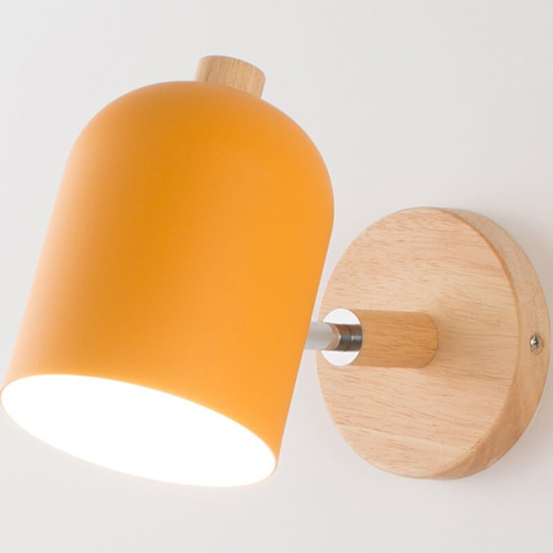 Lampe de Chevet Murale Bois - ÉclairoWood | Marco Lucetti Jaune
