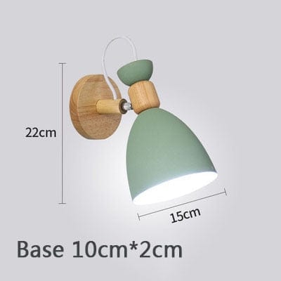 Lampe de chevet Murale Bois - Luminosité Naturelle | Marco Lucetti A vert / Sans Ampoule