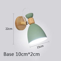 Lampe de chevet Murale Bois - Luminosité Naturelle | Marco Lucetti A vert / Sans Ampoule