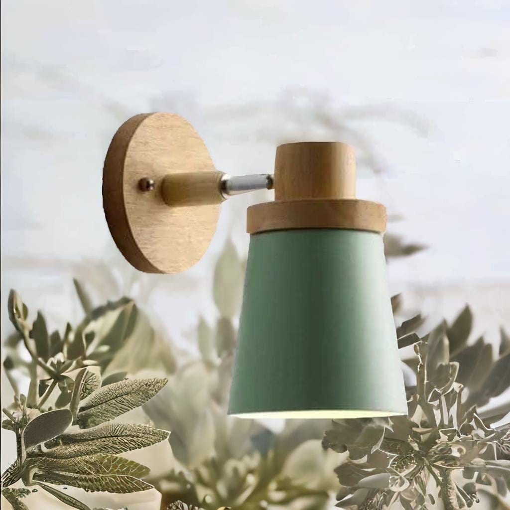 Lampe de chevet Murale Bois - Luminosité Naturelle | Marco Lucetti B vert / Sans Ampoule