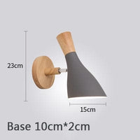 Lampe de chevet Murale Bois - Luminosité Naturelle | Marco Lucetti C gris / Sans Ampoule