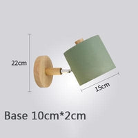 Lampe de chevet Murale Bois - Luminosité Naturelle | Marco Lucetti D vert / Sans Ampoule